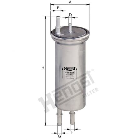 Hengst Fuel Filter, H268Wk H268WK